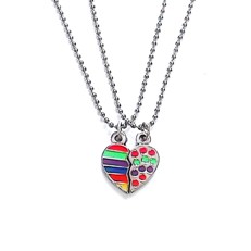 collar corazon colores