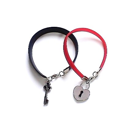 pulsera corazon candado